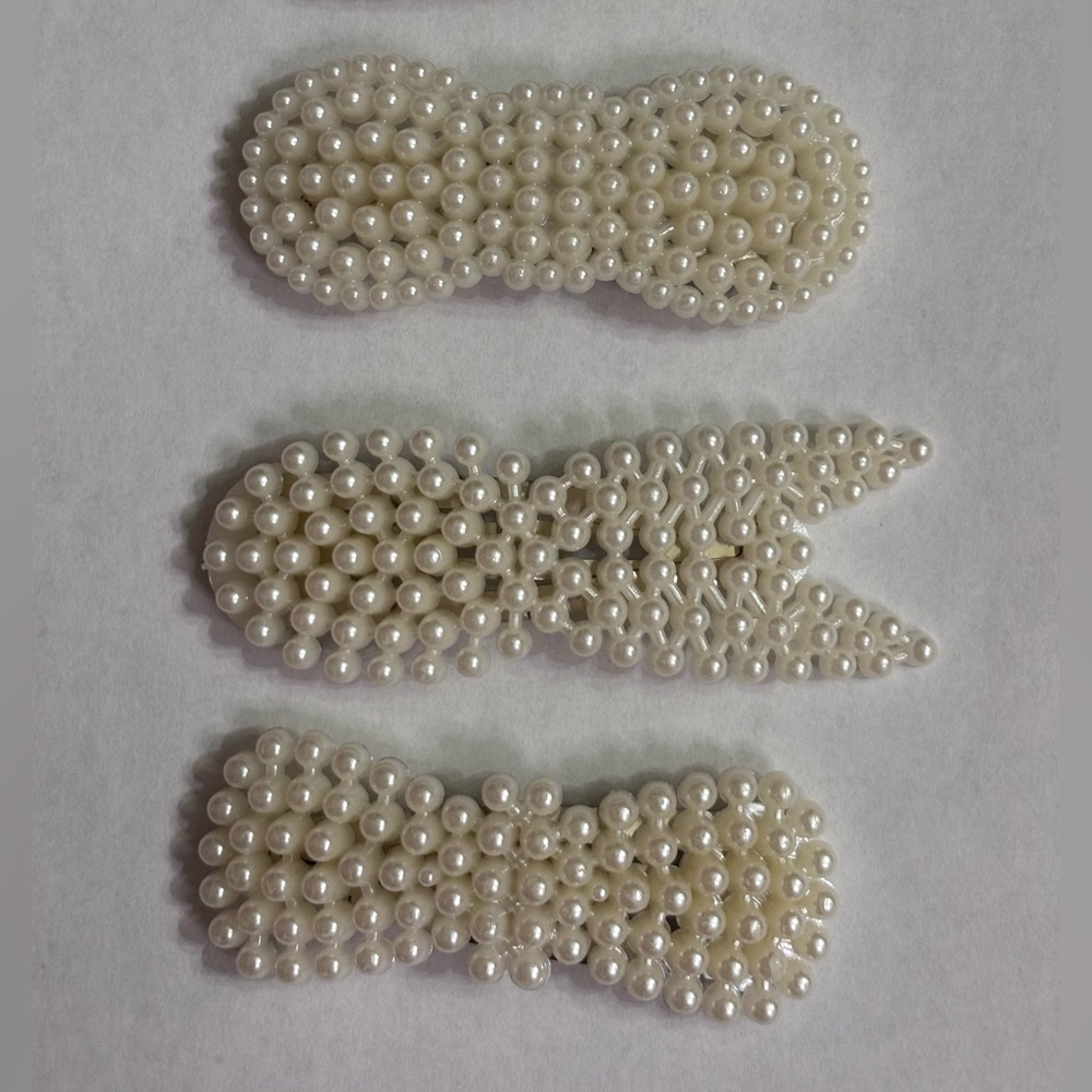 Elegant Pearl Hair Clips Set - Picture 3 of 4